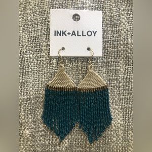 Ink + Alloy seed bead earrings